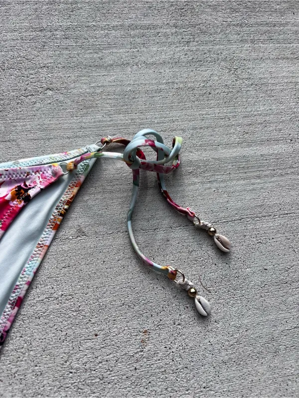 Zimmermann Mint Floral And Birds Side Tie Woman’s Bikini Bottoms size 2-4 - Image 4