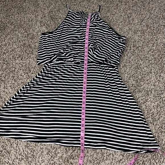 5/$30 🎈 Ultra‎ flirt XL black and white striped dress - Image 6