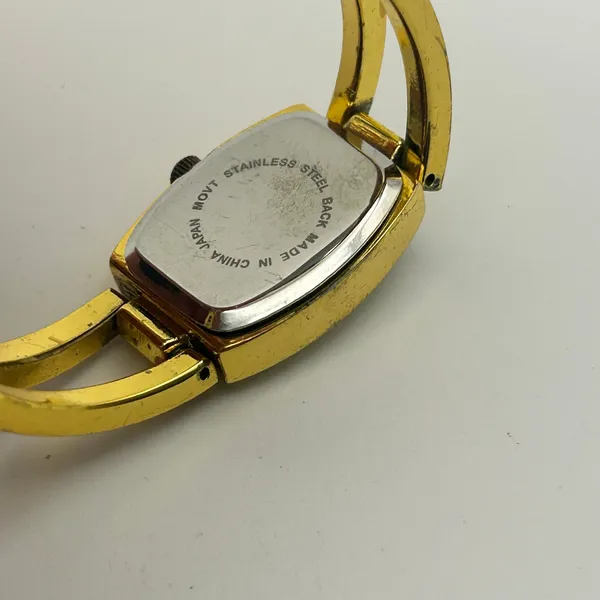 Cote d’ Azur Gold Tone Mother Pearl Dial Crystals Accent Womens Watch Working - Image 6