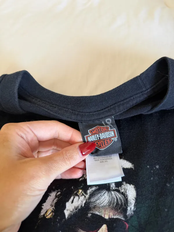 Santa Harley Davidson graphic tee  - Image 2