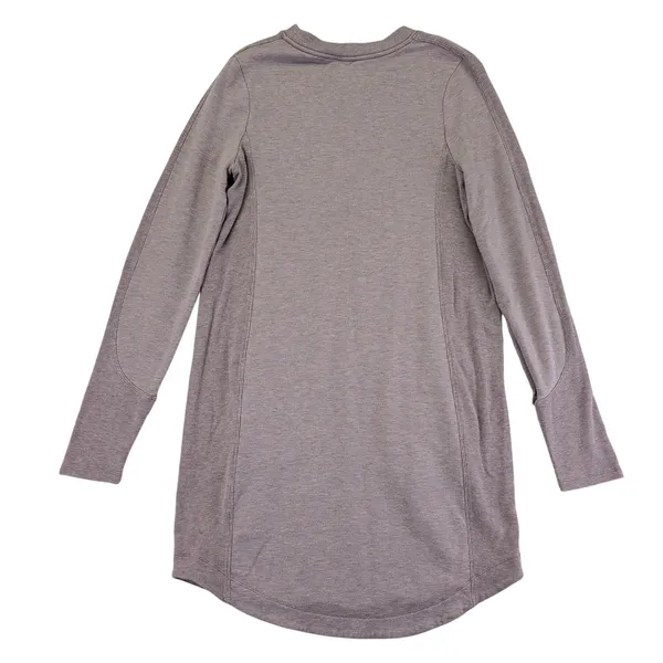 Athleta Balance Dress Long Sleeve Crew Tunic‎ Pockets Active Casual Mauve Small - Image 2