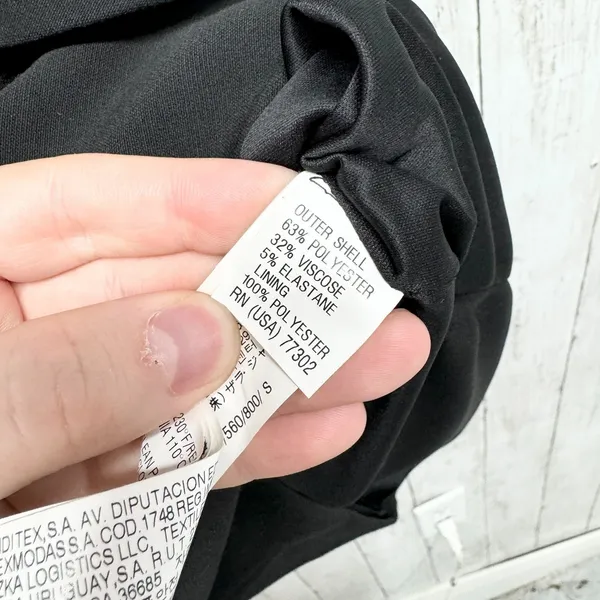 Zara Dress Women Size Small Black Sleeveless Mini A‎ Line Pleated Full Zip - Image 4
