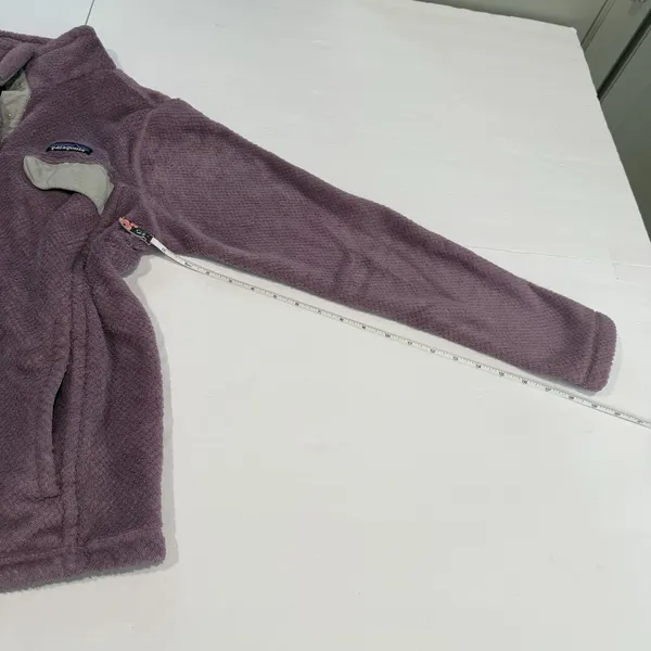 Patagonia Re Tool Verbena Purple Snap Pullover Fleece Fuzzy‎ Jacket Size MEDIUM - Image 7