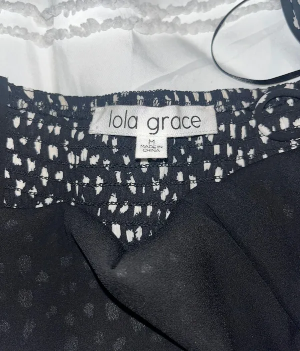 Dry Goods Lola Grace Black And White Polka Dot Dress - Image 4