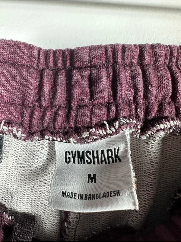 Gymshark Rest Day Sweats Joggers Medium Deep Plum Marl‎ Purple Sweatpants - Image 7