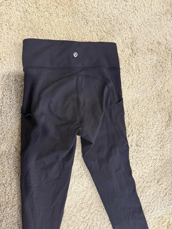Black Lululemon Leggings Align 28" 4 - Image 4