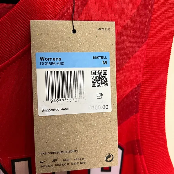 Nike Red Atlanta‎ Women's Jersey medium - Image 3