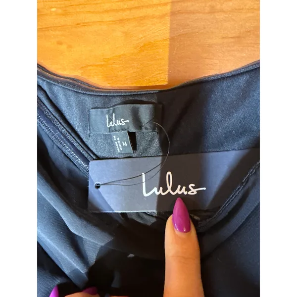 Lulus Celebratory Aesthetic Black Pleated Strapless Dress Gala Homecoming Medium - Image 5