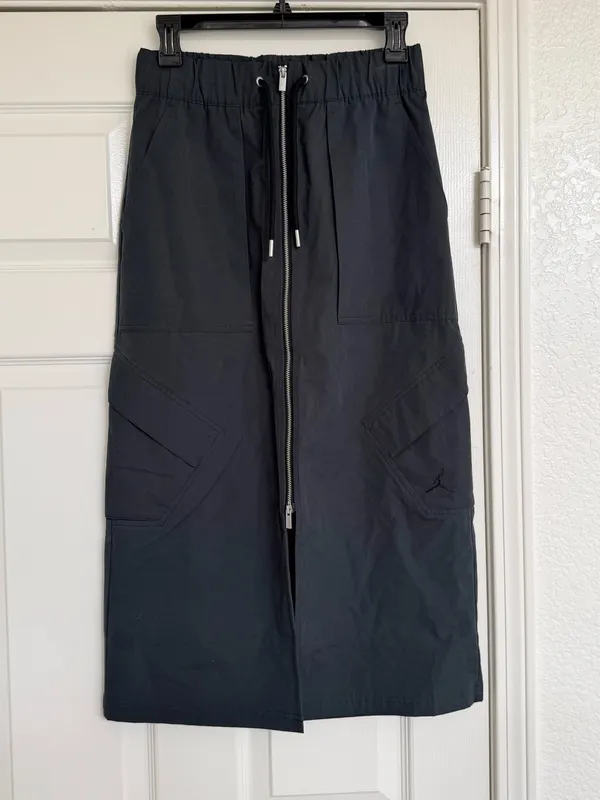 Jordan Women's Blue‎ Dark Midi Skirt Zipper XS - Image 8