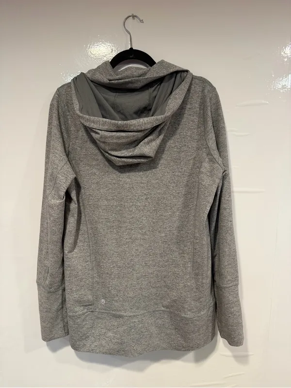 Heavyweight Lululemon Full-Zip Hooded Sweater - Gray - Image 5
