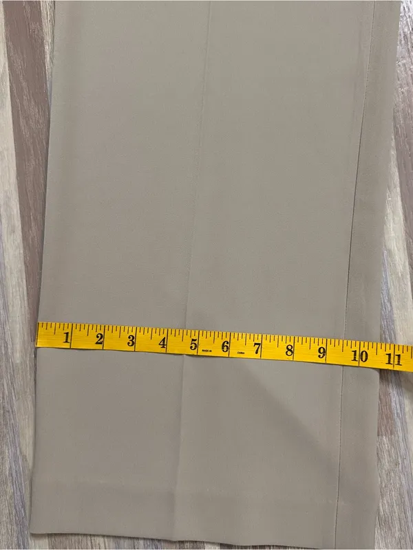 H&M Beige Wide-Leg, High Waist Dress Pants Women’s size 16 - Image 2