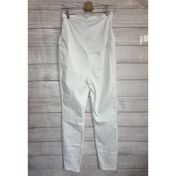 J.Crew Factory White maternity jean in signature stretch 24 - Image 4