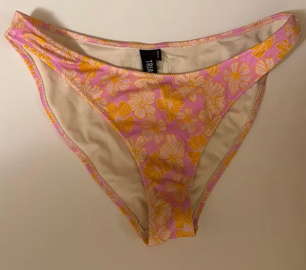 Triangl Pink Flowers Bathing Suit - Image 4