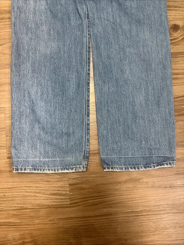 Levi’s High Waisted Straight Jeans 25 Fits 26x29 Distressed Blue $104 - Image 10
