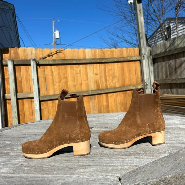 Loeffler Randall Women's Anabelle Clog Boot 5 Cacao‎ Brown Ankle Boots - Image 6