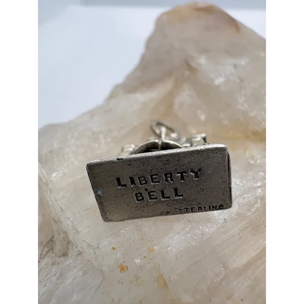 Vintage Beau Sterling Silver Liberty Bell Charm Pendant Philadelphia Souvenir - Image 3