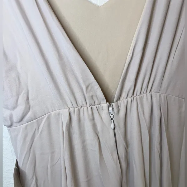 Show Me Your Mumu Jenn Maxi Dress in Cream Show Me‎ the Ring Crisp Size L - Image 9