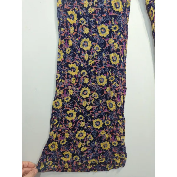Billabong Multicolor Pull On Floral‎ Pants Womens LARGE Bohemian - Image 5