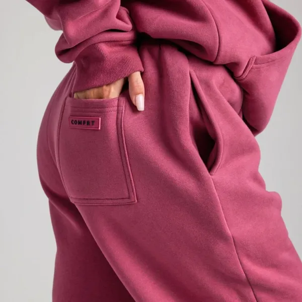 NWT COMFRT DND TRAVEL SWEATPANTS BERRY Medium - Image 3