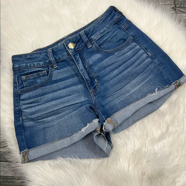 American Eagle Super Stretch High Rise Shortie Shorts - Image 2