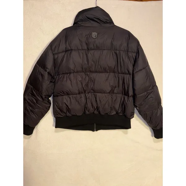Born Primitive Warm Rush Womens Black Quilted Cropped Puffer Jacket Size‎ Large - Image 9