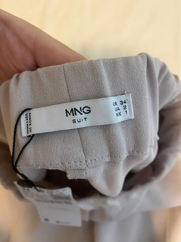 Mango Taupe Trousers - Image 2