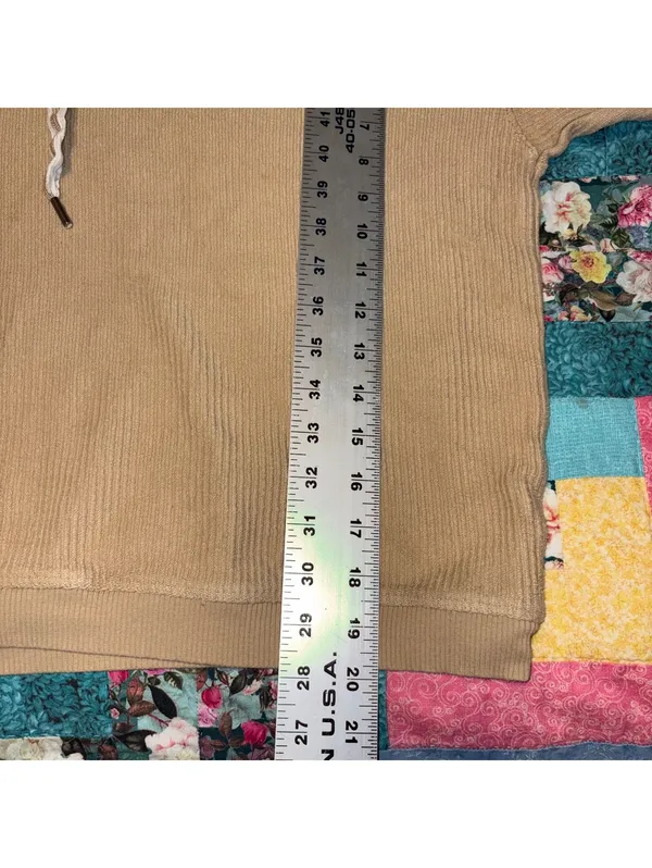 Aerie Woman’s M Medium Ribbed Cropped Hoodie Sweatshirt - Image 8