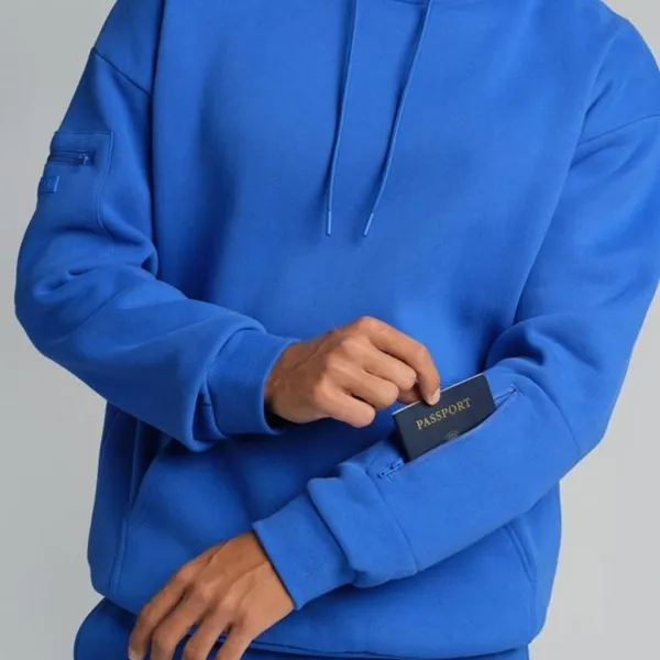 NWT COMFRT Cobalt Blue DND travel hoodie COLBALT BLUE Size M Size M - Image 3