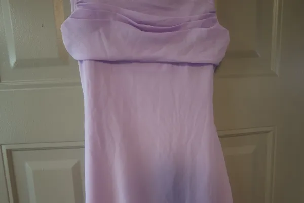 Shein special ocassion mini short dress ruched top in lilac purple size small. - Image 5