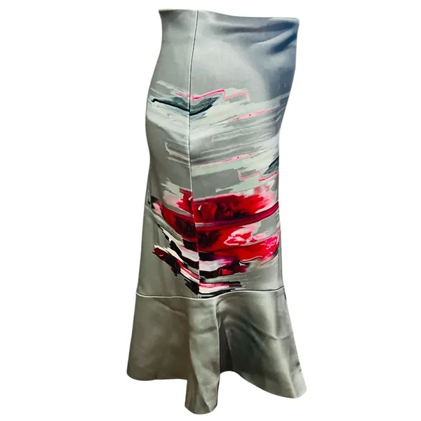 H&M Conscious Exclusive light green asymmetrical skirt Size 4 - Image 7