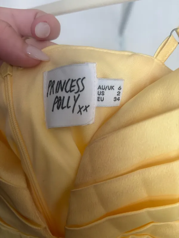 Yellow Princess Polly Dress - Image 3