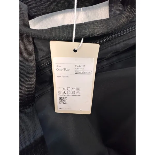 Halara Black Duffel Gym Bag Shoe Compartment Travel Weekend‎ Bag With strap NEW - Image 4