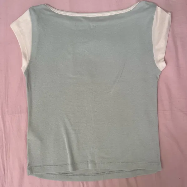 Kimchi Blue Ice Cream Tee - Light Blue and White - Image 3