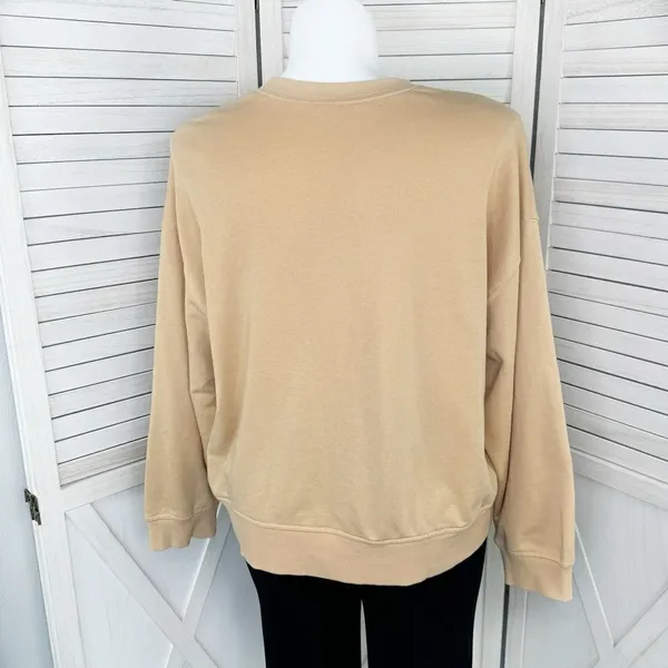 Old Navy Peace Love Pride Crewneck Sweatshirt Peach Tan‎ XXL Plus Size - Image 2