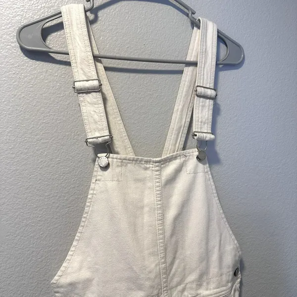 Free People Women's Size-0 Torn Up Jumper Dress‎ Skirt Overall White - Image 10