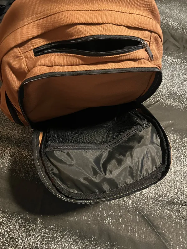 NWOT Carhartt Foundry Series Pro Backpack 28L-Carhartt Brown Embroidered - Image 7