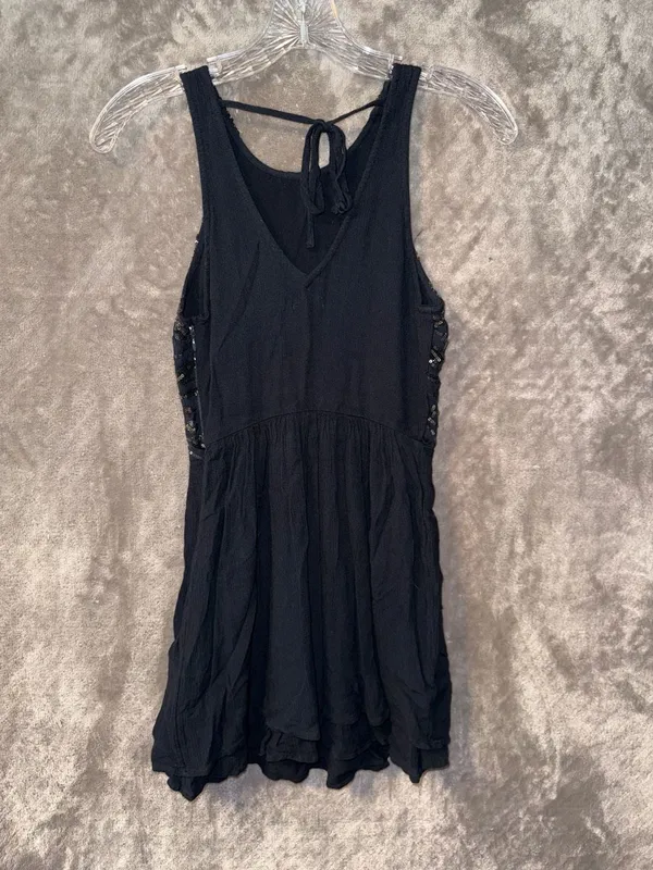 Hollister Black Sequin Embellished Halter Dress Size XS - Image 3