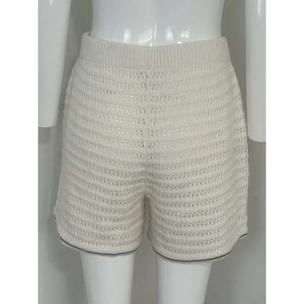Wild Fable Women’s High Waist Crochet Knit Shorts Beach Cover Up Summer Resortwear Size M - Image 4