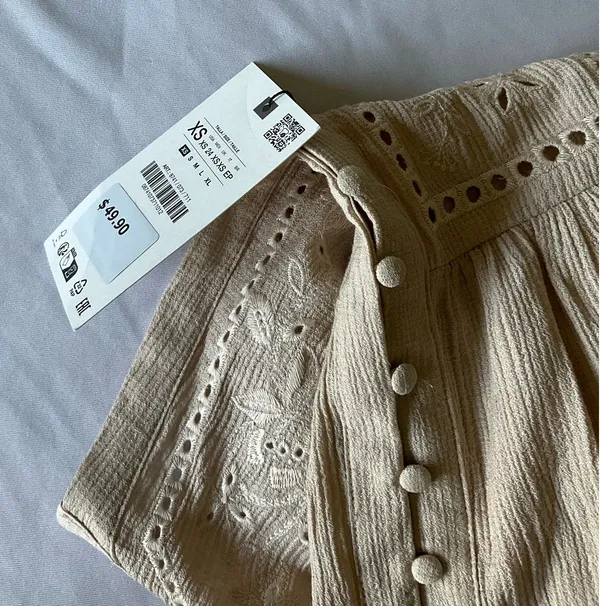 ZARA Peasant Blouse - Image 5