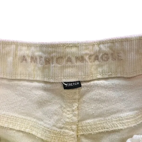 American Eagle‎ Women Yellow Stretch Corduroy Mom Shorts Size 12 - Image 4