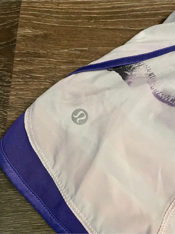 Lululemon Women's Pink Tie-Dye Running Shorts Super Squad Short - Image 4