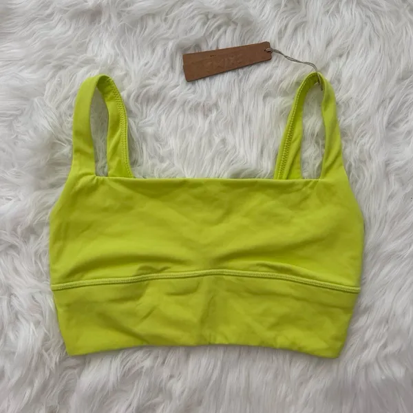 Skims Fits Everybody Square Neck Longline Bralette Daffodil Size XS - Image 2