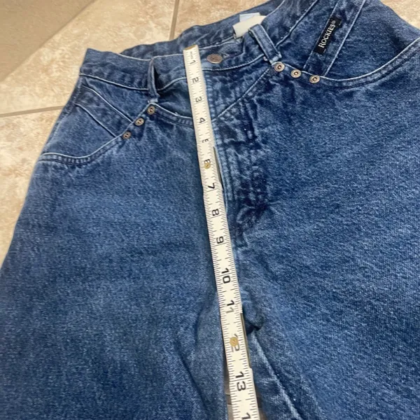 Rocky Mountain Clothing Co Vintage Western High Rise Studded Jeans 29/9 Blue USA - Image 12