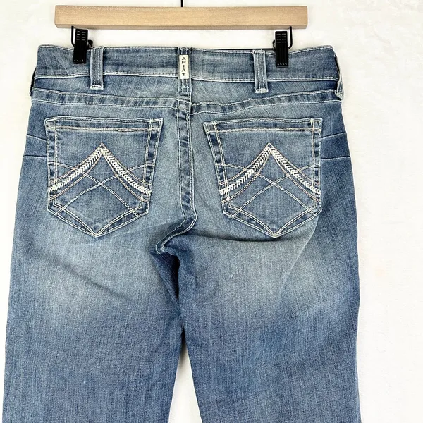 Ariat REAL Straight Leg Jean Size 29 Mid Rise Stretch Western Rodeo - Image 7
