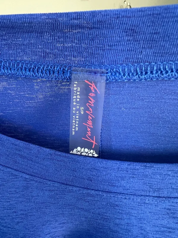 Free People Blue Long Sleeve Top - Image 5