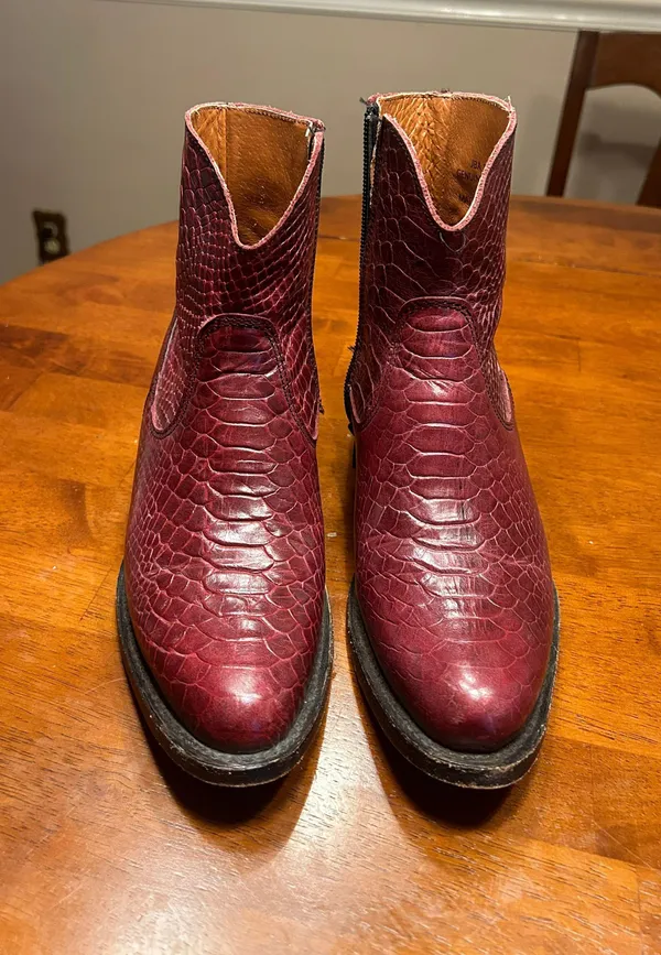 J.B Dillon Cowboy Ankle Boots - Image 2