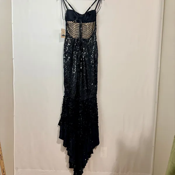 Mandalay Women’s Sleeveless Sequin Hi Low Formal Gown Dress Black Size 6 NWT - Image 12