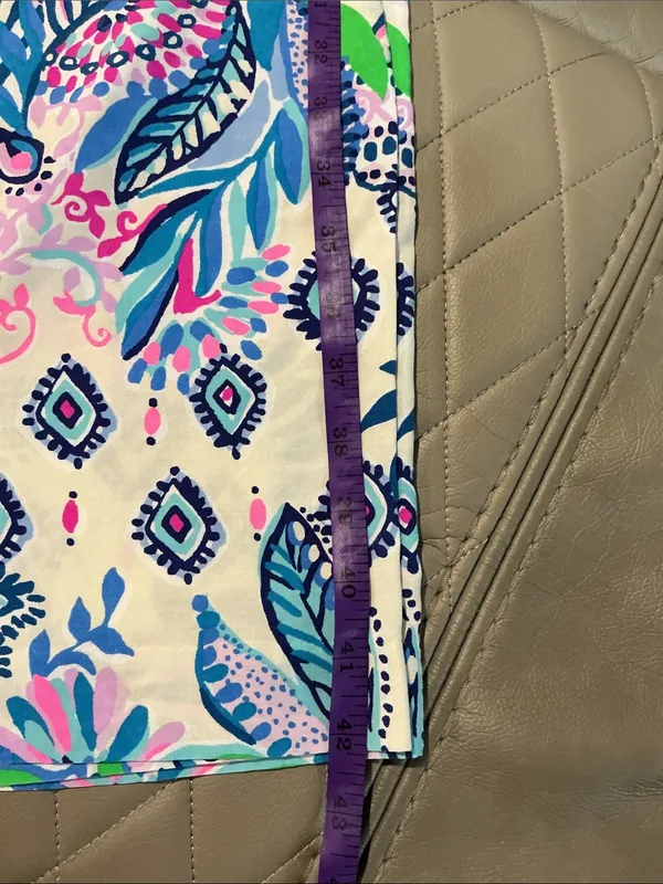 Lilly Pulitzer Girls Paisley & Floral Skirt - Blue & Pink - Image 9