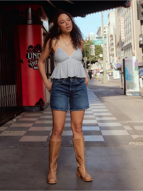 Levi’s 501 mid thigh Jean shorts 28 NEW - Image 2