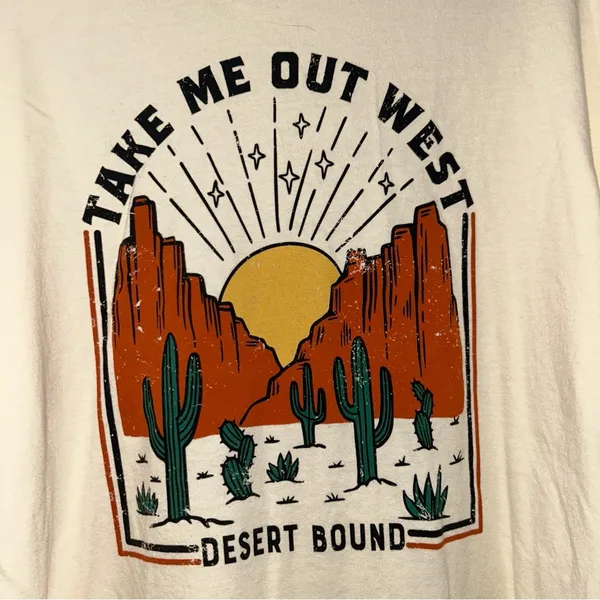 Comfort Colors Take Me Out West Long Sleeve Tshirt Women’s XL - Image 3